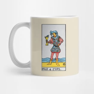 Page of cups tarot card Mug